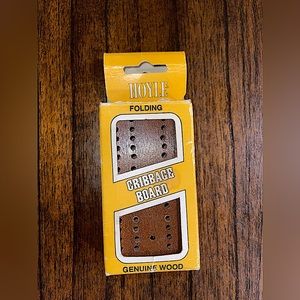 Vintage Hoyle 1980s Cribbage Folding Board
